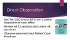 Table 2: Outcomes assessment utilizing direct observation